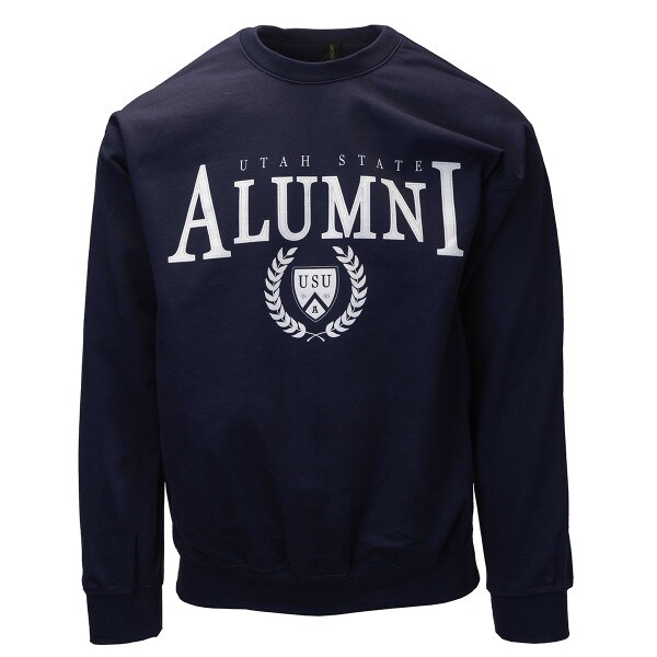 Utah State alumni leaf shield sweatshirt navy